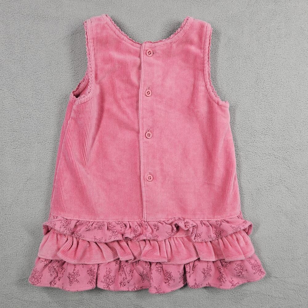 Vtg Y2K Disney Baby Winnie The Pooh Corduroy Dress 12 Months Pink Embroidered - Picture 6 of 10